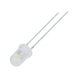 LED 5mm alb rece 4200-5800mcd 100° 20mA cu lentilă difuză 3-5V - iluminare eficientă | Electronic-mag.ro | Componente Electronice