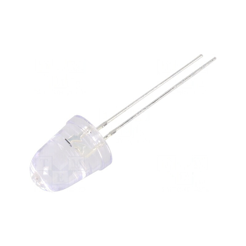 LED CR 10mm galben, 14400mcd, 8°, parte frontală convexă, 20V | Electronic-mag.ro | Componente Electronice