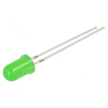 LED 5mm verde 1120÷1560mcd 30° convex 15VDC | Electronic-mag.ro | Componente Electronice