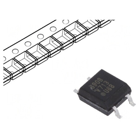Optocuplor SMD cu 1 ieșire, tranzistori, izolație 3,75kV, Uce 70V | Electronic-mag.ro | Componente Electronice