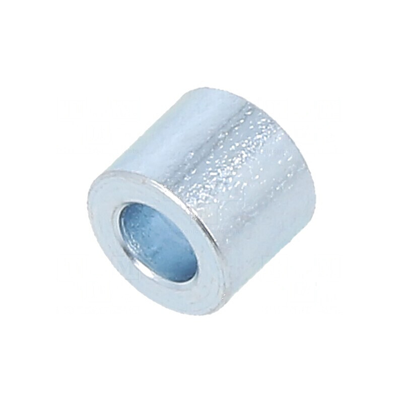 Manşon distanţier cilindric 5mm din oţel zincat, Diametru exterior 6mm | Electronic-mag.ro | Componente Electronice