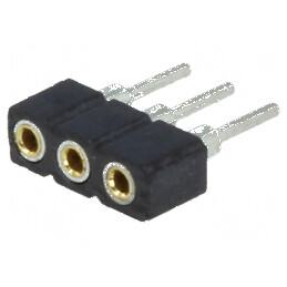 Conector şiruri pini soclu mamă 1x3 PIN 3 drept 2mm THT | Electronic-mag.ro | Componente Electronice