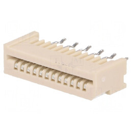 Conector FFC/FPC drept 12 pini Non-ZIF THT cositorit 20mΩ pentru conectivitate electronică | Electronic-mag.ro | Componente Electronice