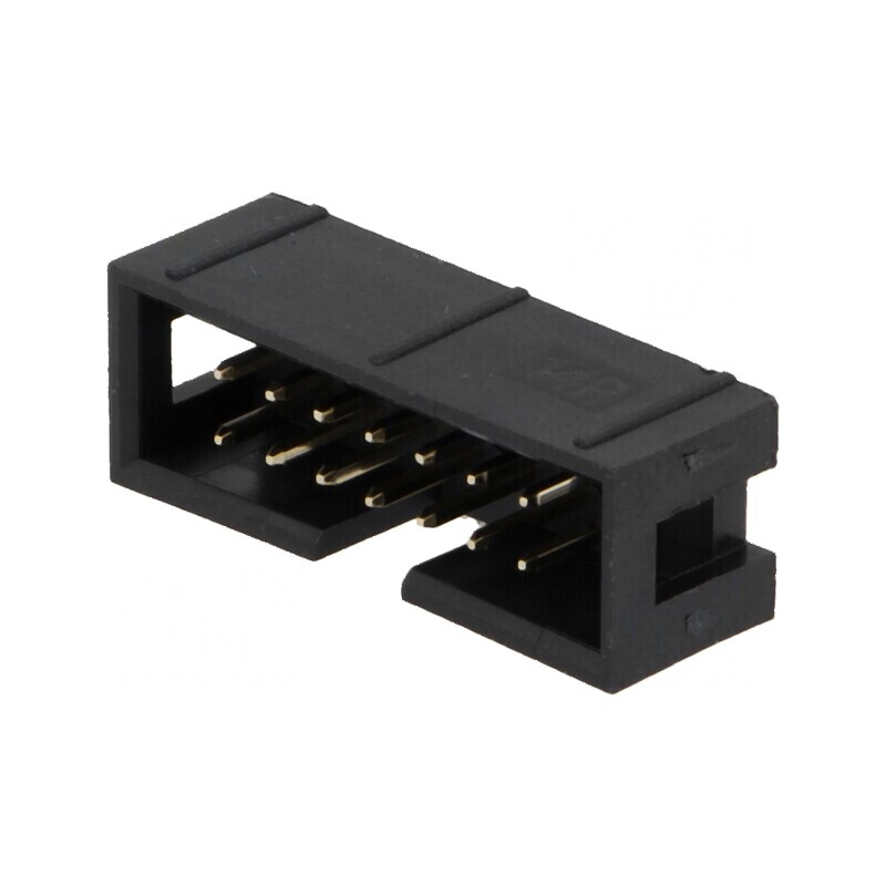 Conector IDC soclu tată 14 pini THT aurit 2,54mm negru | Electronic-mag.ro | Componente Electronice Conector IDC soclu tată 14 pini THT aurit 2,54mm negru | Electronic-mag.ro | Componente Electronice