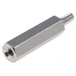 Piuliţă distanţieră filetată hexagonală M2,5, 18mm | Electronic-mag.ro | Componente Electronice