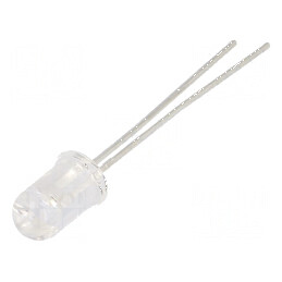 Emiţător IR 5mm 890nm transparent 50mW 44° THT 100mA pentru aplicații de transmisie de semnal | Electronic-mag.ro | Componente Electronice