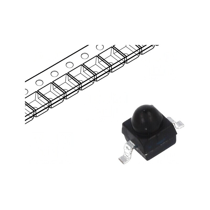 Fotodiodă IR PIN SMD 940nm 750-1050nm 30° Neagră pentru Aplicații Electronice | Electronic-mag.ro | Componente Electronice Fotodiodă IR PIN SMD 940nm 750-1050nm 30° Neagră pentru Aplicații Electronice | Electronic-mag.ro | Componente Electronice