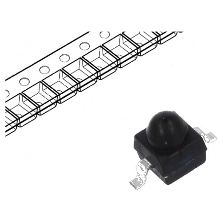 Fotodiodă IR PIN SMD 940nm 750-1050nm 30° Neagră pentru Aplicații Electronice | Electronic-mag.ro | Componente Electronice