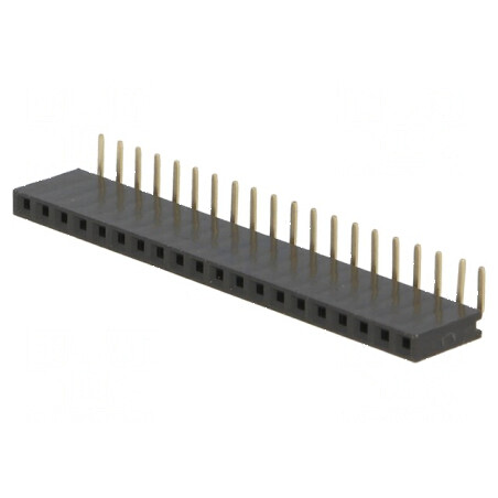 Conector şiruri pini soclu mamă 20 PIN unghi 90° 2,54mm | Electronic-mag.ro | Componente Electronice