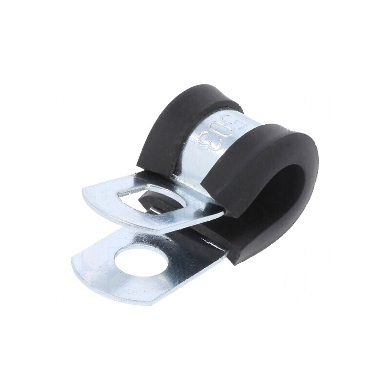 Clipsuri din oțel Øbuclă 7,9-9,5mm, lățime 13mm, orificiu de montaj 6,5mm SL W1 | Electronic-mag.ro | Componente Electronice