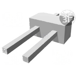 Conector AMPMODU MOD II tată cu 2 pini THT pentru şiruri pini | Electronic-mag.ro | Componente Electronice