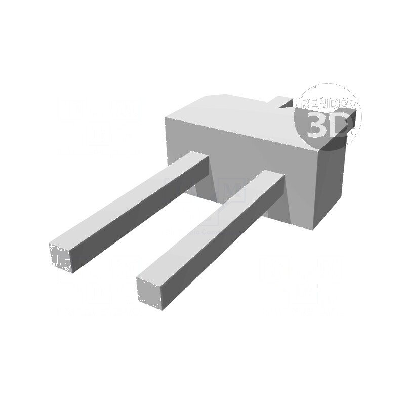 Conector AMPMODU MOD II tată cu 2 pini THT pentru şiruri pini | Electronic-mag.ro | Componente Electronice