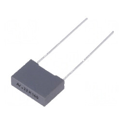 Condensator poliester 220nF 90VAC 160VDC 10mm ±10% THT pentru circuite electrice | Electronic-mag.ro | Componente Electronice