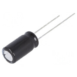Condensator electrolitic low ESR THT 270uF 35VDC Ø8x15mm pentru aplicații electronice | Electronic-mag.ro | Componente Electronice