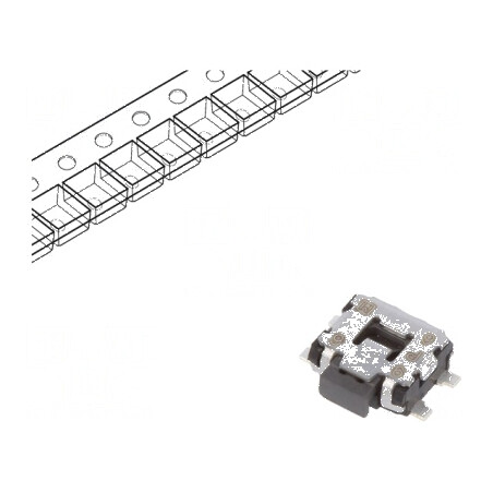 Microîntrerupător TACT SPST 0,05A/12VDC SMT 2,2N EVQP7 pentru aplicații electronice | Electronic-mag.ro | Componente Electronice