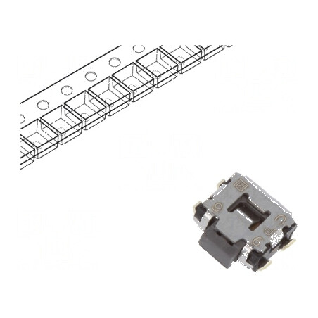 Microîntrerupător TACT SPST 2,2N 0,05A/12VDC SMT EVQP7 | Electronic-mag.ro | Componente Electronice