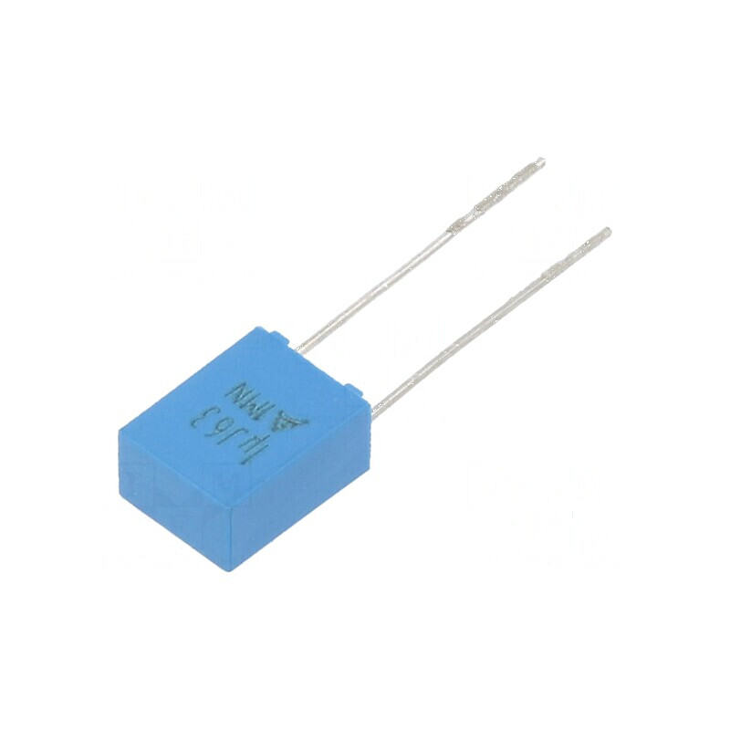 Condensator poliester 1uF 40VAC 63VDC 5mm ±5% -55÷125°C | Electronic-mag.ro | Componente Electronice