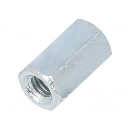 Piuliţă distanţieră filetată M5 14mm din oţel zincat | Electronic-mag.ro | Componente Electronice