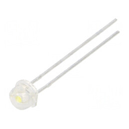LED 5mm alb rece 1100-4180mcd 110° convex pentru iluminat | Electronic-mag.ro | Componente Electronice