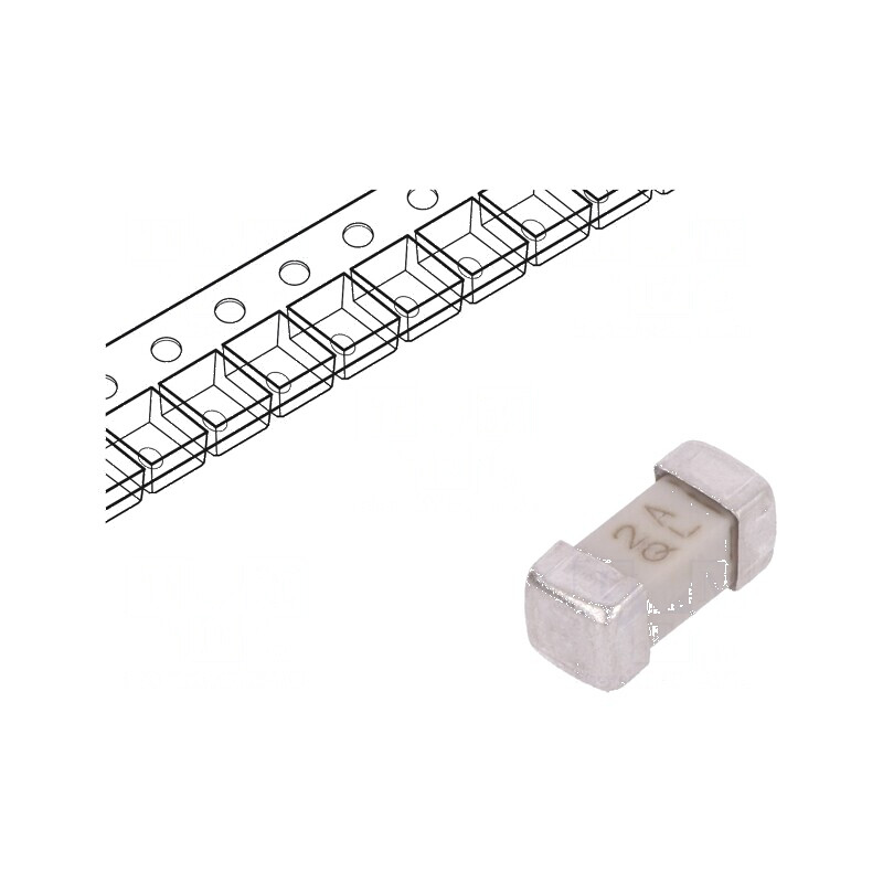 Siguranţă ardere rapidă SMD 2A 125VAC 125VDC 0679L | Electronic-mag.ro | Componente Electronice
