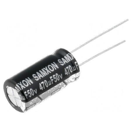 Condensator electrolitic low ESR THT 470uF 50VDC Ø10x20mm pentru aplicații electronice | Electronic-mag.ro | Componente Electronice