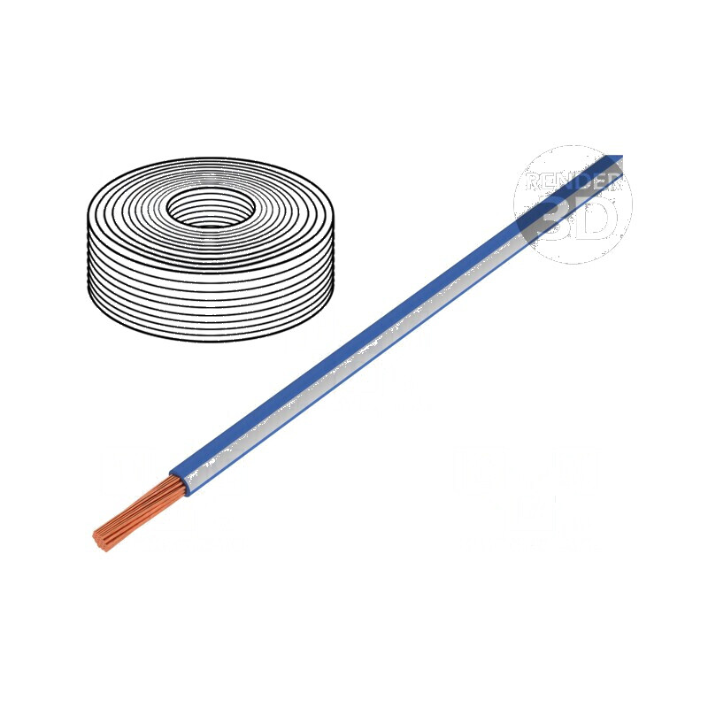 Cablu LiY litat 0,25mm² PVC albastru-alb 900V 250m pentru instalații electrice | Electronic-mag.ro | Componente Electronice Cablu LiY litat 0,25mm² PVC albastru-alb 900V 250m pentru instalații electrice | Electronic-mag.ro | Componente Electronice
