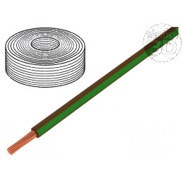Cablu LiY litat Cu 0,25mm2 PVC maro-verde 900V 250m Clasa 5 - Cablu electric pentru instalații interioare | Electronic-mag.ro | Componente Electronice