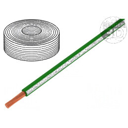 Cablu LiY litat Cu 0,25mm2 PVC verde-alb 900V 250m Clasa 5 - Cablu electric pentru instalații interioare | Electronic-mag.ro | Componente Electronice