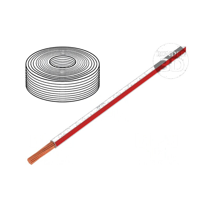Cablu LiY litat cu 0,25mm2 PVC alb-roșu 900V 250m Clasa 5 - Cablu electric de conectare | Electronic-mag.ro | Componente Electronice