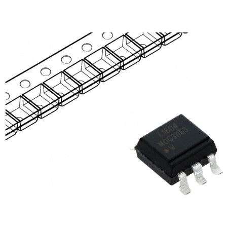 Optotriac 5kV 600V Circuit Comutare în Zero Ch: 1 | Electronic-mag.ro | Componente Electronice