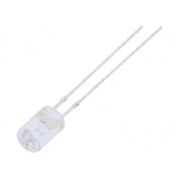LED 5mm portocalie 750-1120mcd 100° plat | Electronic-mag.ro | Componente Electronice