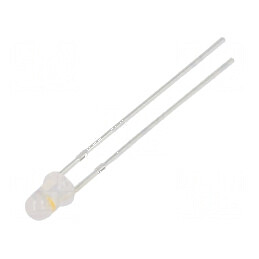 LED 3mm roșu/alb cald 30° cu parte frontală convexă - Nr. term: 2 | Electronic-mag.ro | Componente Electronice