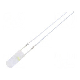 LED 3mm Roșu Alb Rece 60° Plat Nr. Term: 2 | Electronic-mag.ro | Componente Electronice