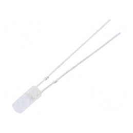 LED 3mm roșie/galbenă 60° plat 2 78W | Electronic-mag.ro | Componente Electronice