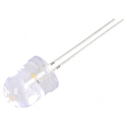 LED 10mm Alb Cald 30° Convex - 2 Bucăți | Electronic-mag.ro | Componente Electronice