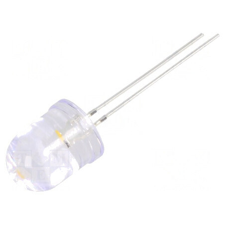 LED 10mm Alb Cald 30° Convex - 2 Bucăți | Electronic-mag.ro | Componente Electronice