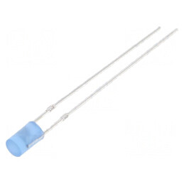 LED 3mm Albastru 220mcd 140° Plat | Electronic-mag.ro | Componente Electronice