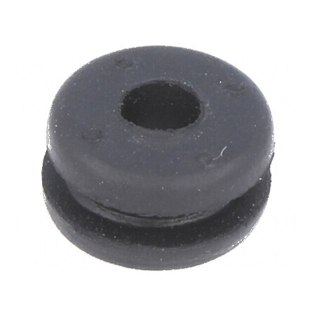 Manșon cauciuc negru 8mm x 4mm -30÷90°C | Electronic-mag.ro | Componente Electronice