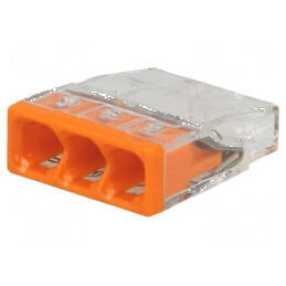Bornă cu arc 0,5÷2,5mm² 450V 24A cu eliberare rapidă 2273 | Electronic-mag.ro | Componente Electronice