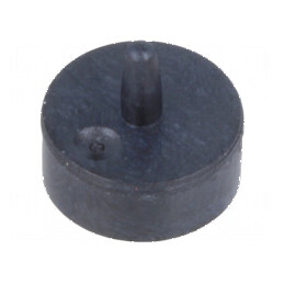 Tastă rotundă neagră 9,5mm | Electronic-mag.ro | Componente Electronice