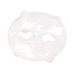Bucșă de distanțare LED 6,4mm pentru LED 3mm și 5mm, Lungime 2,5mm | Electronic-mag.ro | Componente Electronice