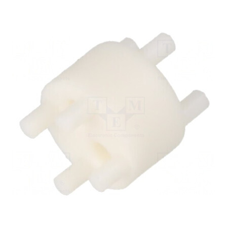Bucșă de distanțare LED 6,4mm pentru LED-uri 3mm și 5mm, Lungime 7,4mm | Electronic-mag.ro | Componente Electronice