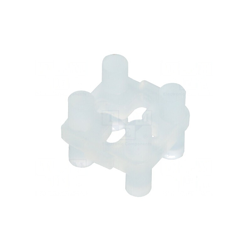 Bucșă de distanțare LED 3mm 5mm Lungime 4,1mm Naturală | Electronic-mag.ro | Componente Electronice