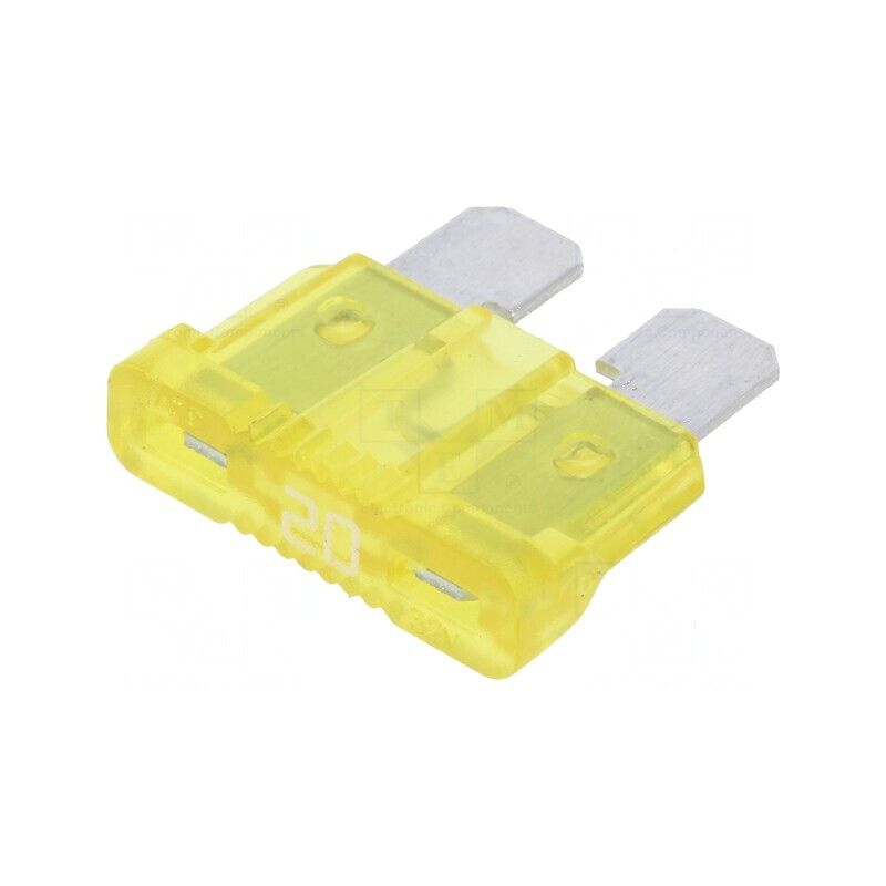 Siguranţă auto 20A 32VDC UNIVAL 19,1mm | Electronic-mag.ro | Componente Electronice