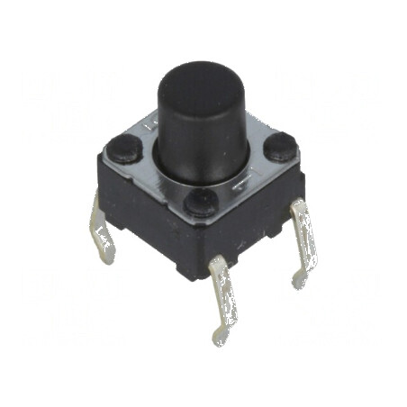 Microîntrerupător TACT SPST-NO 0,05A 24VDC THT | Electronic-mag.ro | Componente Electronice