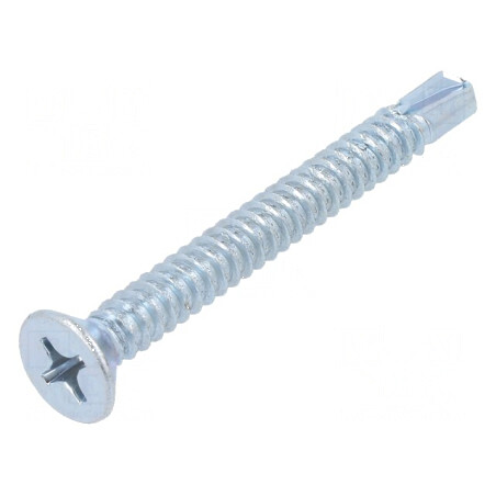 Şurub metalic 6,3x80 Cap îngropat Phillips PH3 oţel călit | Electronic-mag.ro | Componente Electronice