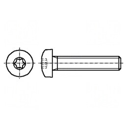Şurub M6x10 Torx TX30 ISO 14583 | Electronic-mag.ro | Componente Electronice
