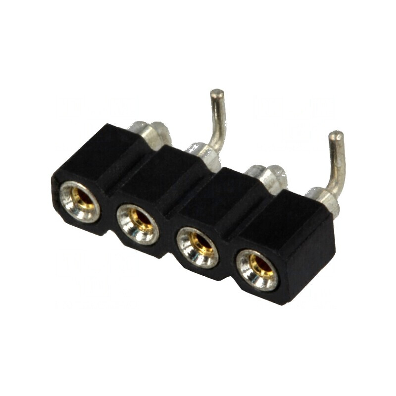 Conector şiruri pini soclu mamă 4 contacte întoarse SMT | Electronic-mag.ro | Componente Electronice