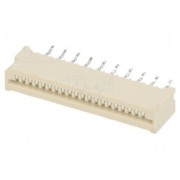 Conector FFC/FPC drept 20 PIN Non-ZIF THT cositorit 20mΩ | Electronic-mag.ro | Componente Electronice