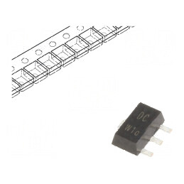 Tranzistor NPN bipolar 300V 50mA SC62 SOT89 | Electronic-mag.ro | Componente Electronice